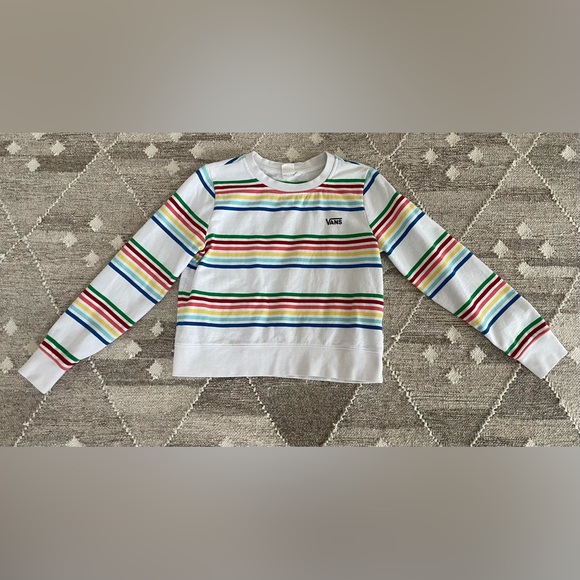 Vans Vintage Women’s Sweatshirt, Size Small, EUC, Multi-color Stripe - Picture 1 of 4